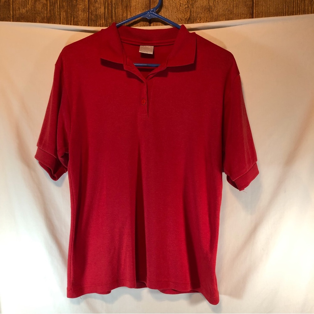 Partners red short sleeve polo shirt L